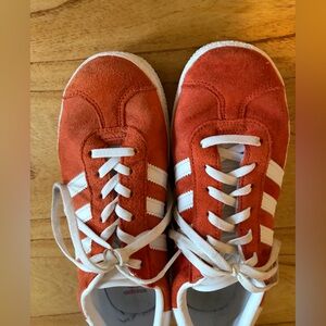 Burnt Orange/Red Adidas Gazelle Sneakers